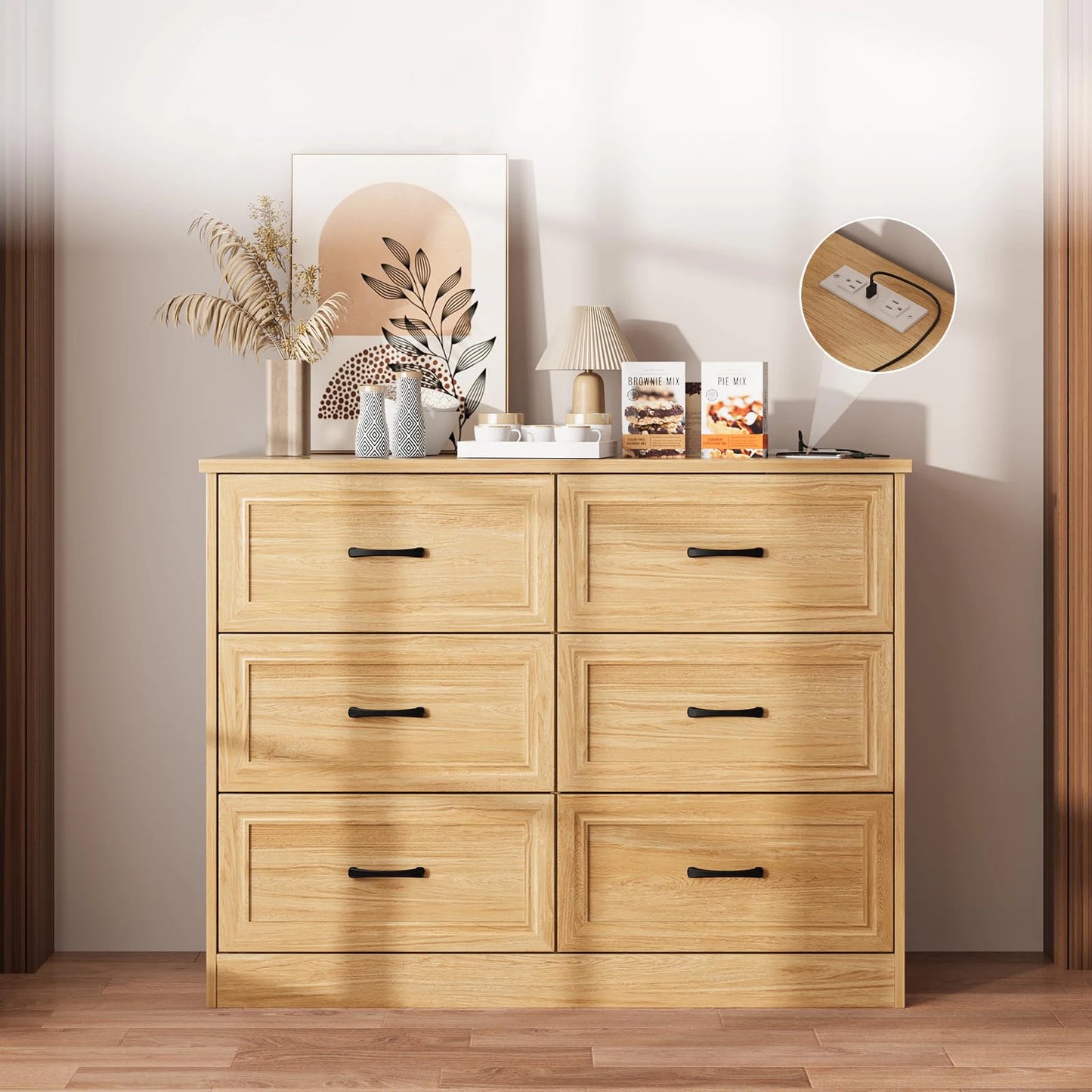 Wood Chest of Drawers