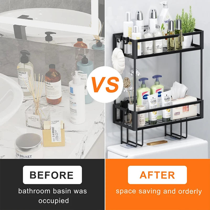 2-Tier Over Toilet Storage Shelf
