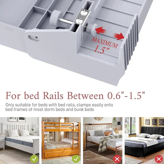 Bedside Shelf for Bed, Foldable Bunk Bed Shelf Clip On