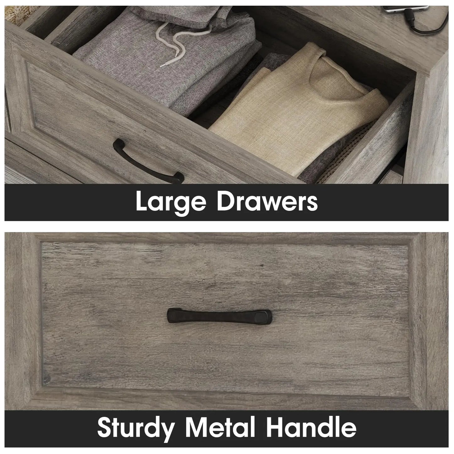 Wood Chest of Drawers