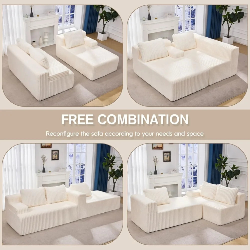 Modular Sectional Sofa Couches 108"
