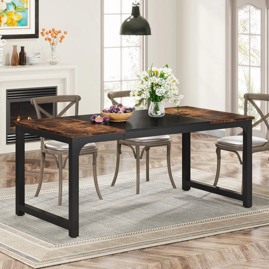 Tribesigns Rectangular Dinner Table for Dining Room