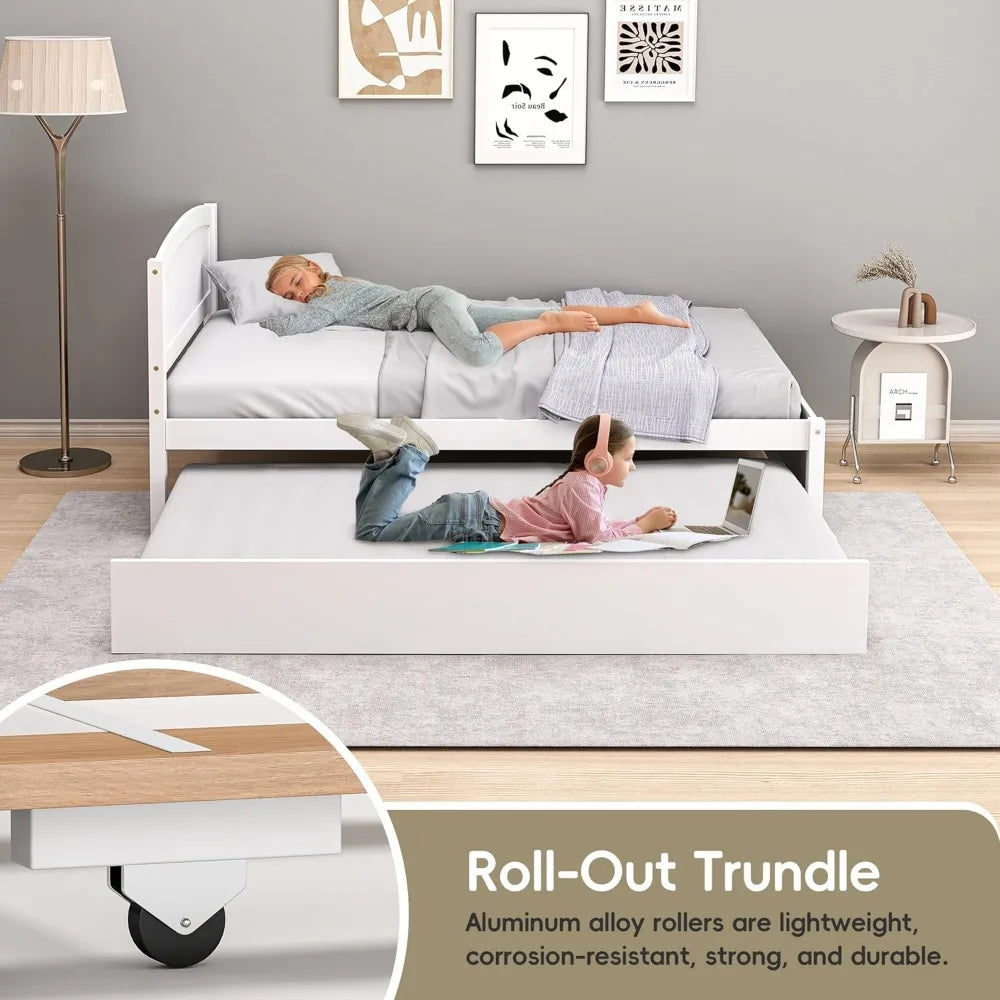 Solid Wooden Pull Out Bedframe