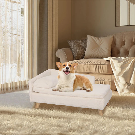 Elevated Pet Bed,Nordic Pet Stool Bed with Cozy Pad Waterproof
