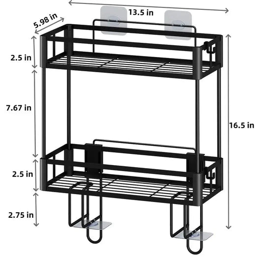 2-Tier Over Toilet Storage Shelf