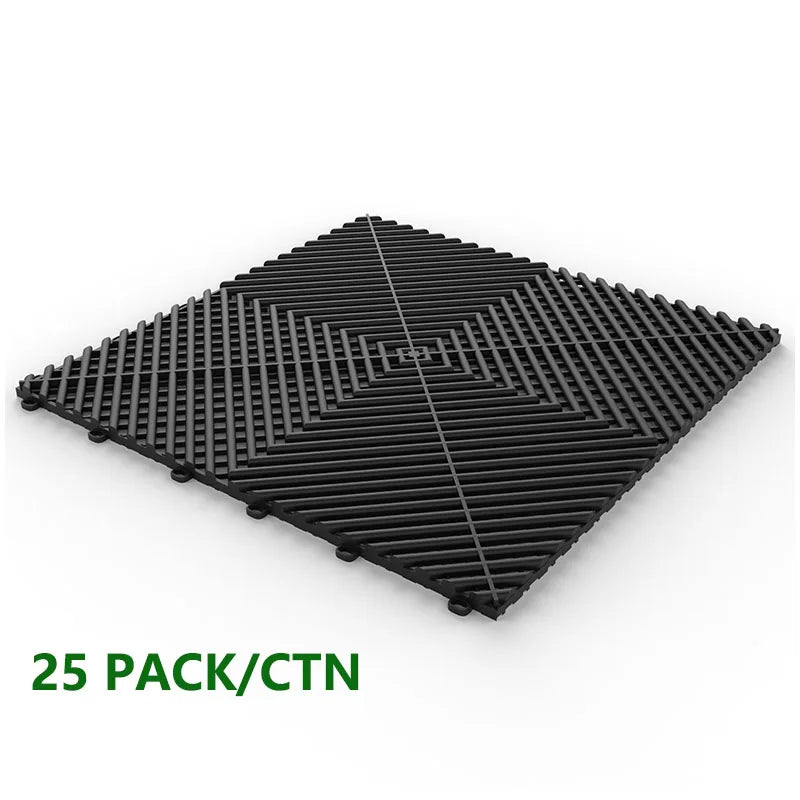 25PCS 1.8cm Thickness Garage Floor Mats Car Wash Room Floor Mat
