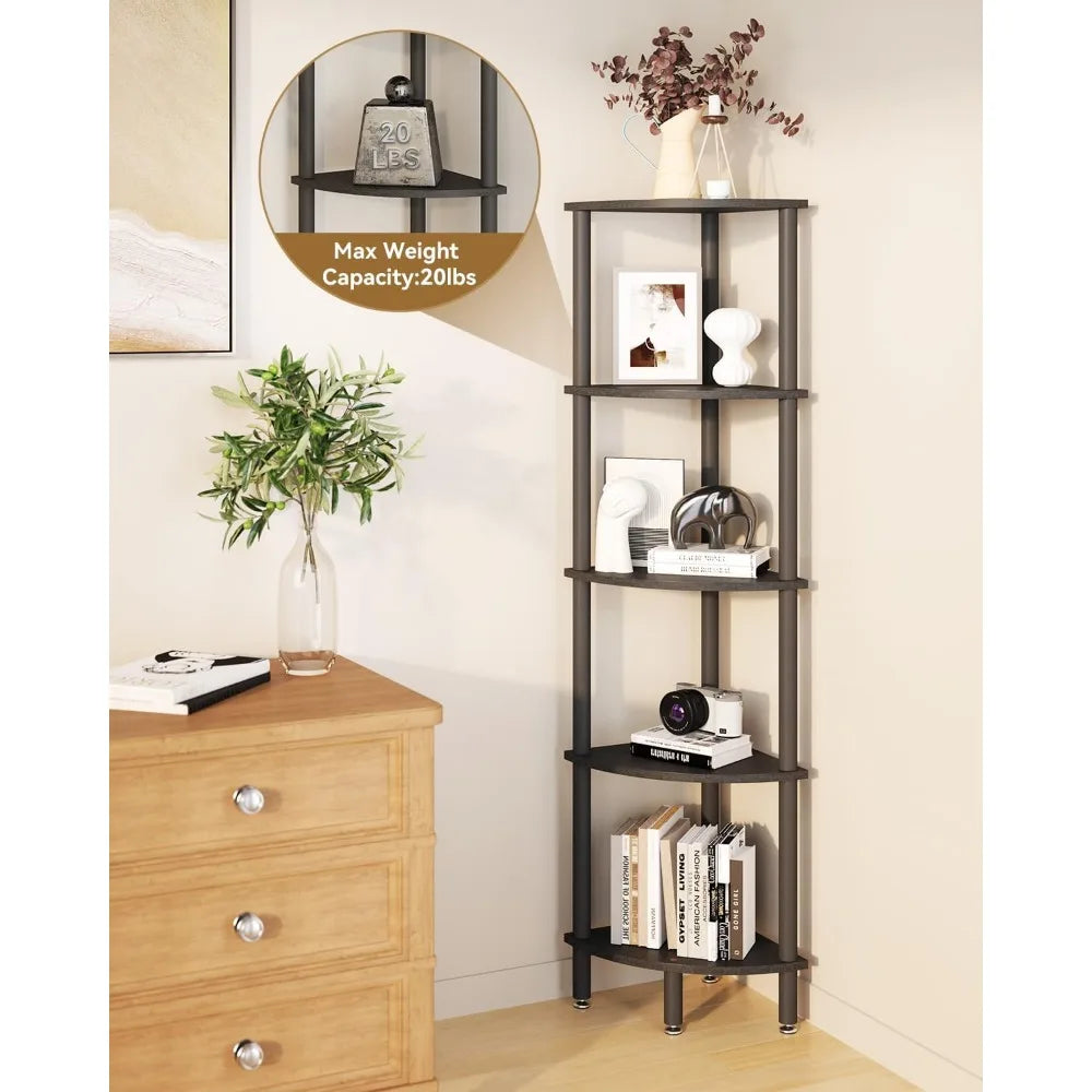 5 Tier Corner Shelf Stand