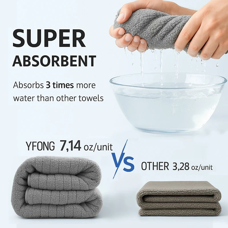 4pcs Hotel cotton towels Bamboo Fiber Towels Sets Home Bath Towels