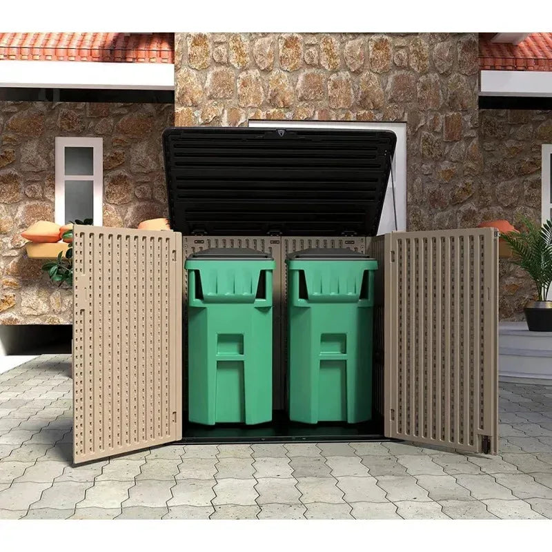 Weather Resistance.Multi-Purpose Outdoor Cabinet for Backyards and Patios