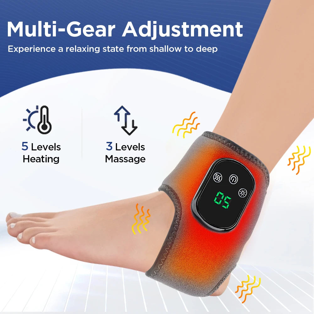 Electric Foot Heat Massager Hot Compresses Vibration