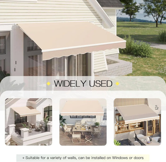 8.2'x6.5' Manual Awnings with Crank