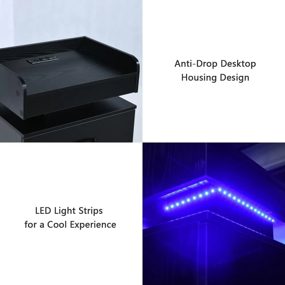 Black Nightstand for bedroom