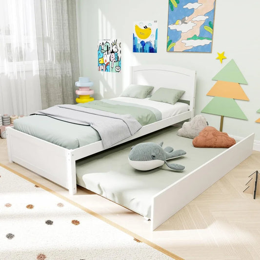 Solid Wooden Pull Out Bedframe