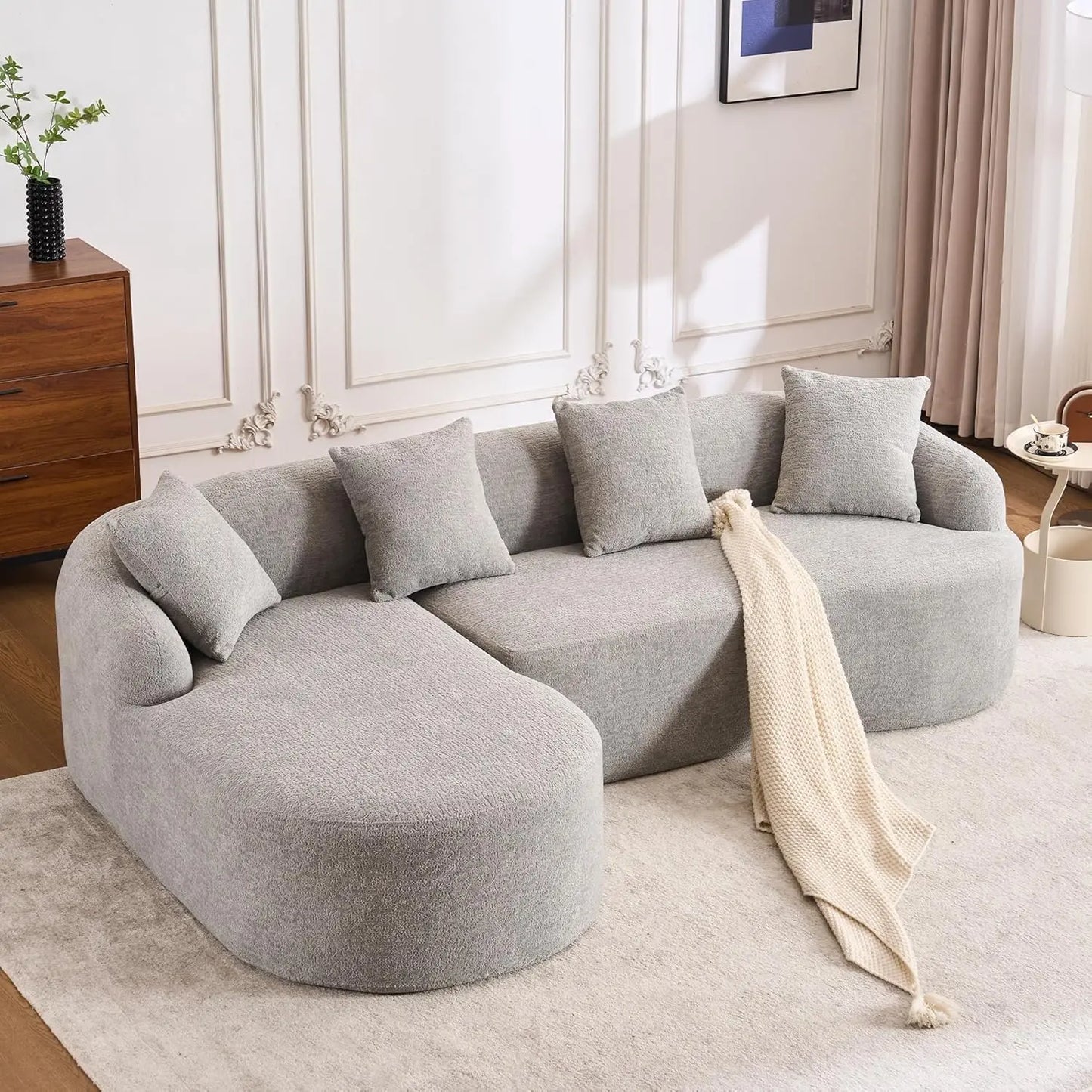 Oversized Sectional Sofa with Chaise for Living Room