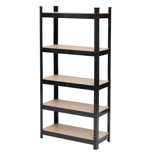 5 Tier Heavy Duty Metal Shelving Rack Unit Garage Storage Shelf