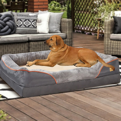 Jumbo Large Orthopedic Dog Bed Memory Foam Pet Sofa