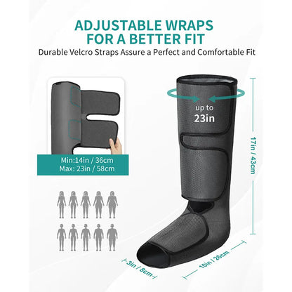 Nekteck Leg Massager Air Compression Calf Wraps Air Pressure Massage