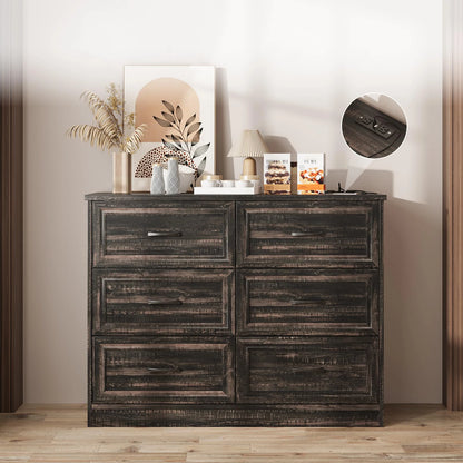Wood Chest of Drawers