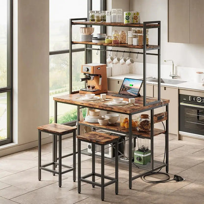 IRONCK Kitchen Island with Stools