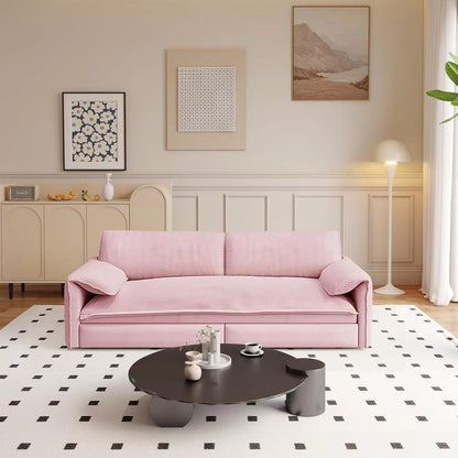 66" Queen Size Pull Out Sofa Bed