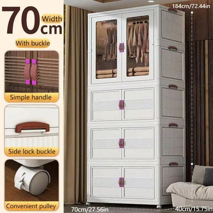 27.56 Inch 1pc Folding Wardrobe
