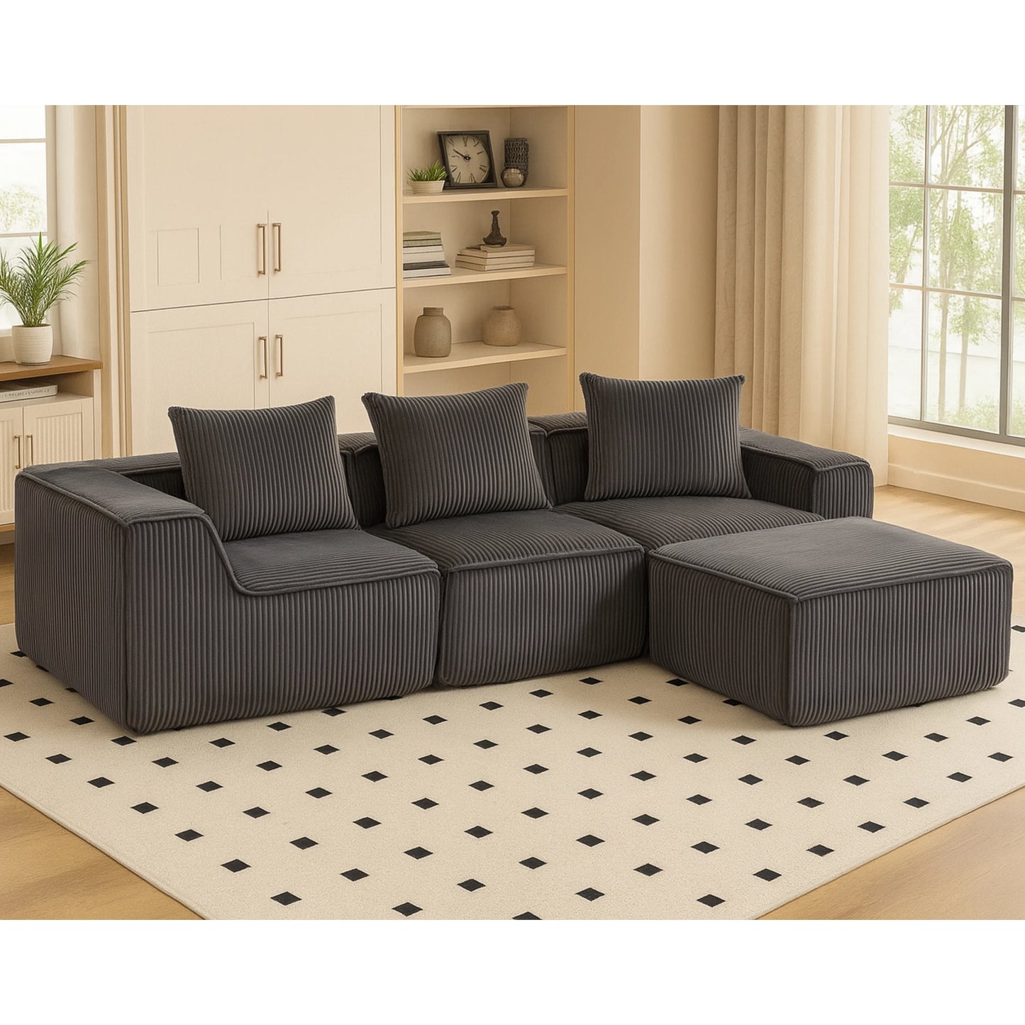 Modern Modular Upholstered Sleep Sofa