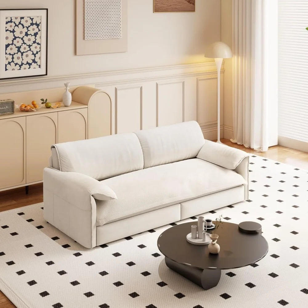 66" Queen Size Pull Out Sofa Bed