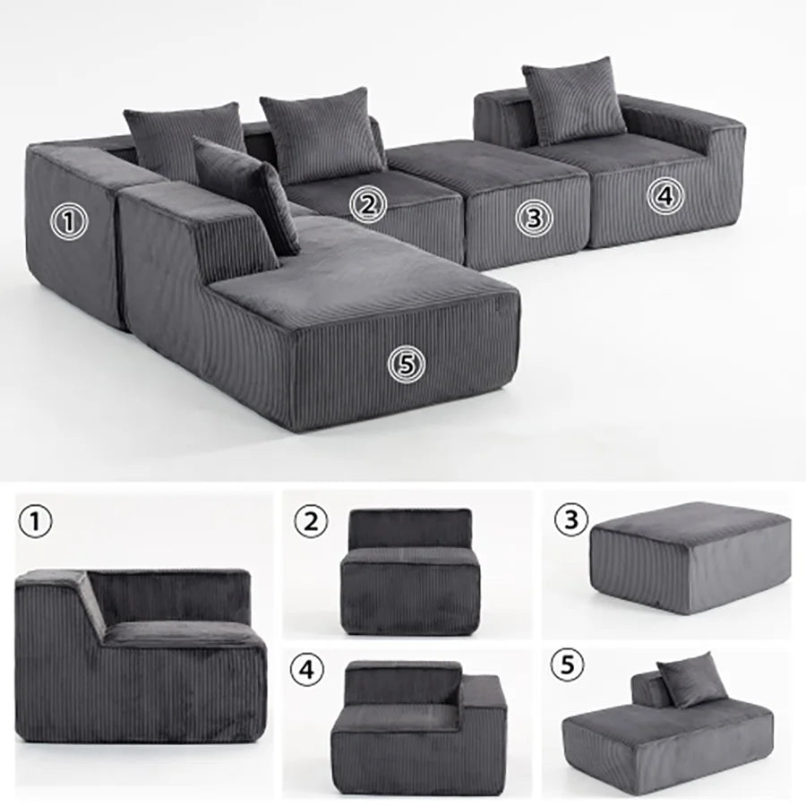 Modern Modular Upholstered Sleep Sofa
