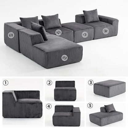 Modern Modular Upholstered Sleep Sofa