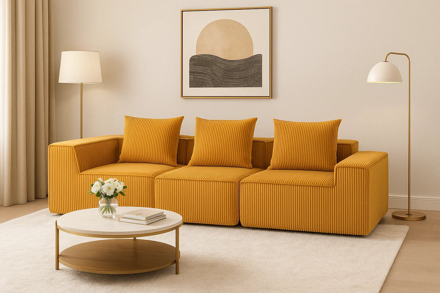 Modern Modular Upholstered Sleep Sofa