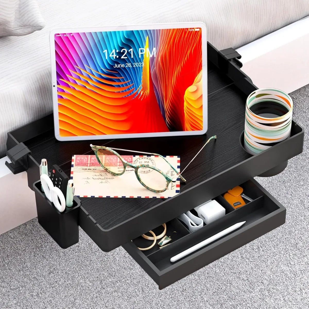 Bedside Shelf for Bed, Foldable Bunk Bed Shelf Clip On