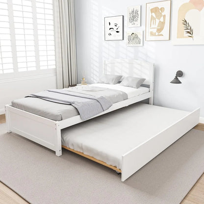 Solid Wooden Pull Out Bedframe