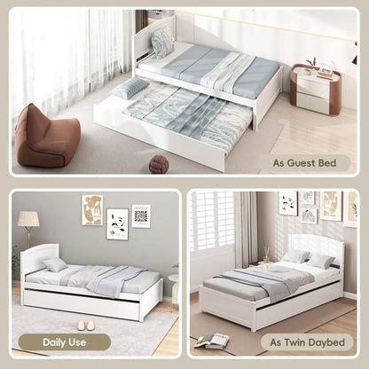 Solid Wooden Pull Out Bedframe