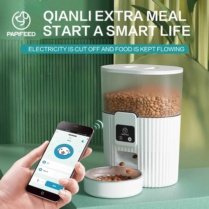 Cat automatic feeder dog fixed feeding machine with wifi remote