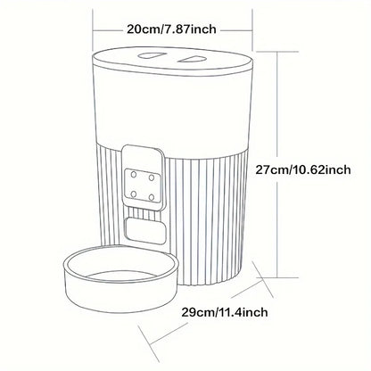 Cat automatic feeder dog fixed feeding machine with wifi remote
