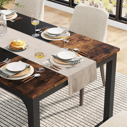 Tribesigns Rectangular Dinner Table for Dining Room