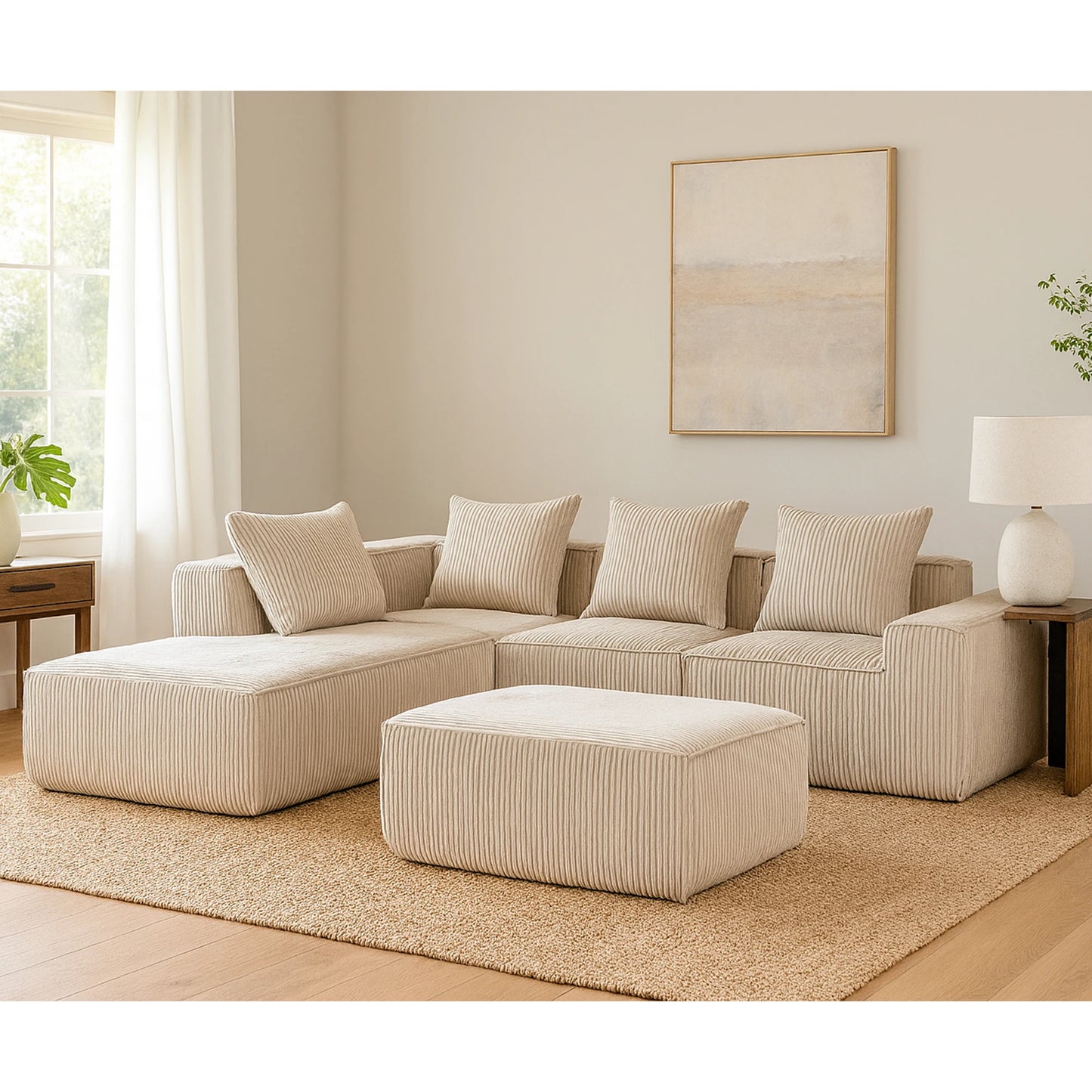 Modern Modular Upholstered Sleep Sofa