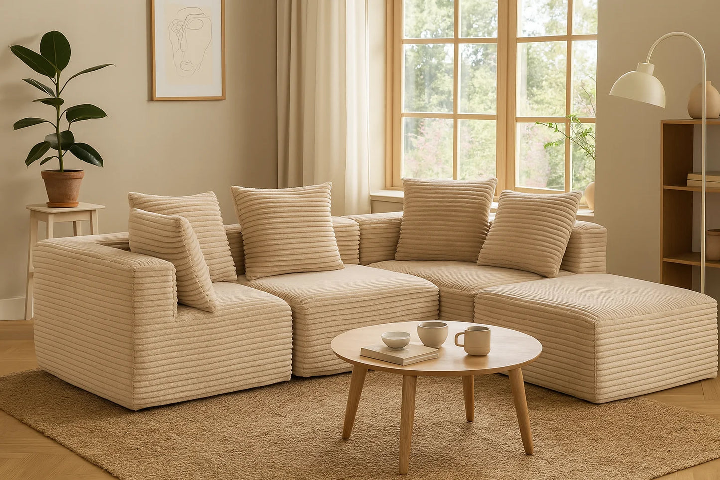 Modern Modular Upholstered Sleep Sofa