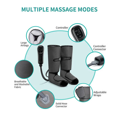 Nekteck Leg Massager Air Compression Calf Wraps Air Pressure Massage