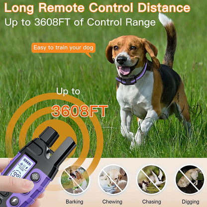 3300Ft Electric Dog Training Collar Remote Control Waterproof Pet Behavior