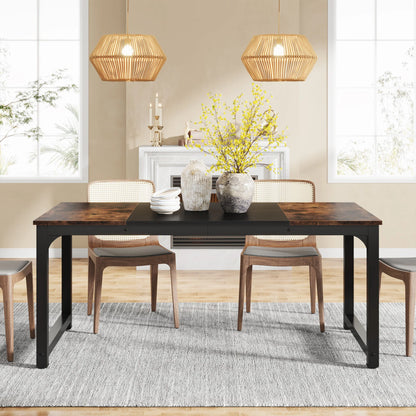 Tribesigns Rectangular Dinner Table for Dining Room
