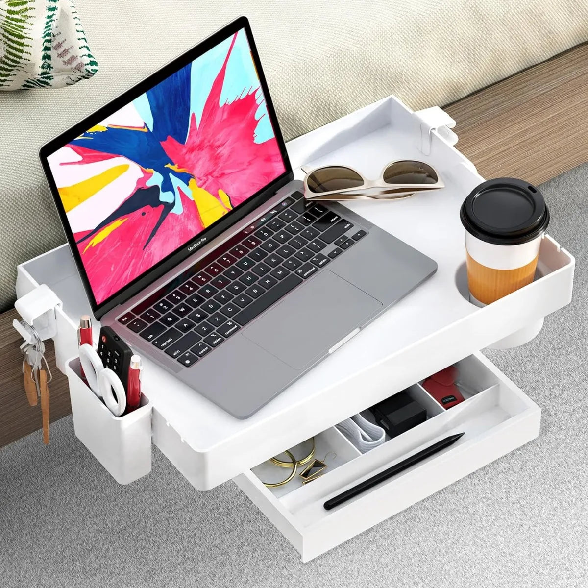 Bedside Shelf for Bed, Foldable Bunk Bed Shelf Clip On